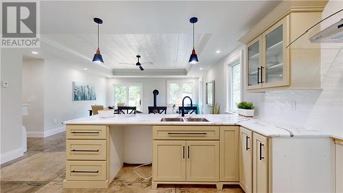 1 Dennis Street, Gore Bay, ON - Indoor Photo Showing Kitchen With Double Sink With Upgraded Kitchen