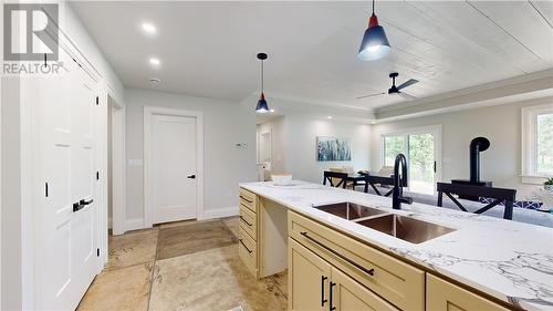 1 Dennis Street, Gore Bay, ON - Indoor Photo Showing Kitchen With Double Sink