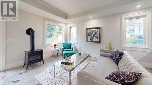 1 Dennis Street, Gore Bay, ON - Indoor Photo Showing Living Room With Fireplace