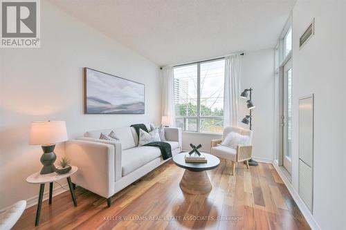 305 - 3504 Hurontario Street, Mississauga, ON - Indoor Photo Showing Living Room