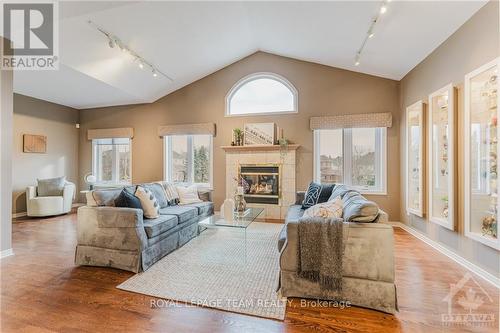 2 Kinmount Private, Ottawa, ON - Indoor Photo Showing Living Room With Fireplace