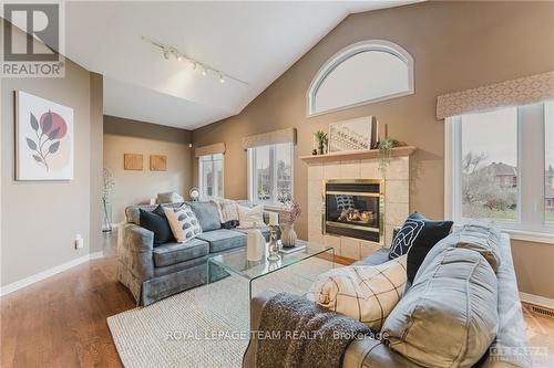 2 Kinmount Private, Ottawa, ON - Indoor Photo Showing Living Room With Fireplace