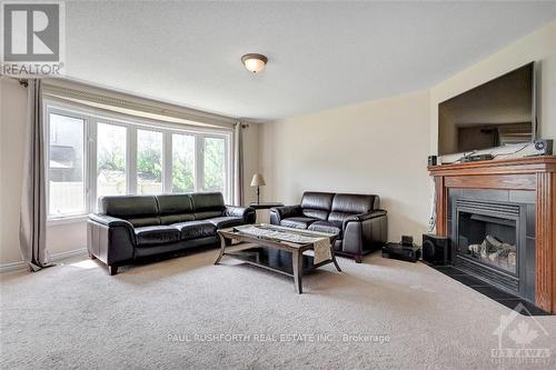 324 River Landing Avenue, Ottawa, ON - Indoor Photo Showing Living Room With Fireplace