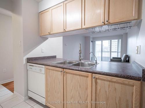 310-887 Bay St, Toronto, ON - Indoor Photo Showing Kitchen With Double Sink