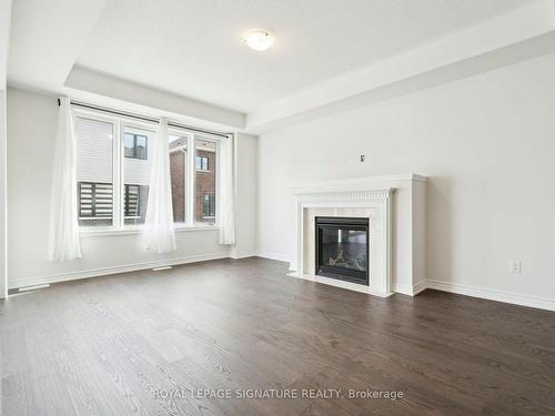 28 Tamworth Terr, Barrie, ON - Indoor Photo Showing Living Room With Fireplace