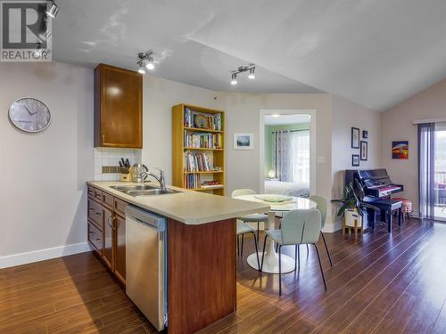 256 Hastings Avenue Unit# 411, Penticton, BC - Indoor Photo Showing Kitchen With Double Sink