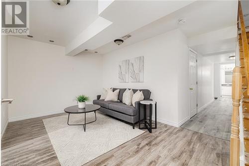 Living room featuring hardwood / wood-style floors - 169 Bismark Drive Unit# 32, Cambridge, ON - Indoor