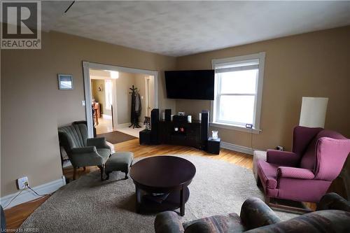 Living room featuring light hardwood / wood-style flooring - 92 First Street, Sturgeon Falls, ON - Indoor Photo Showing Living Room