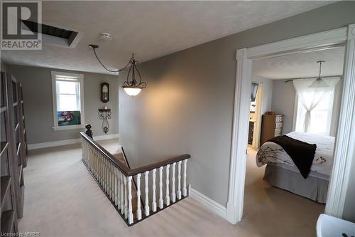 Hall featuring light carpet and a textured ceiling - 92 First Street, Sturgeon Falls, ON - Indoor Photo Showing Other Room