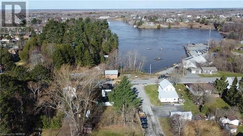 Birds eye view of property featuring a water view - 92 First Street, Sturgeon Falls, ON - Outdoor With Body Of Water With View