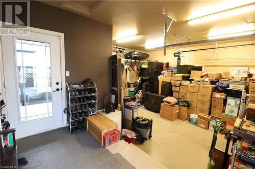 View of garage - 92 First Street, Sturgeon Falls, ON - Indoor Photo Showing Garage