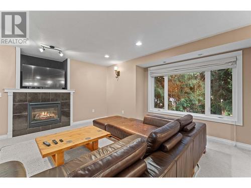 2565 Forest Drive, Blind Bay, BC - Indoor Photo Showing Living Room With Fireplace