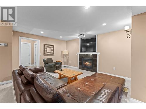 2565 Forest Drive, Blind Bay, BC - Indoor Photo Showing Living Room With Fireplace