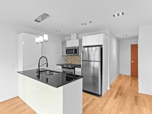 Cuisine - 302-3300 Boul. Cavendish, Montréal (Côte-Des-Neiges/Notre-Dame-De-Grâce), QC - Indoor Photo Showing Kitchen With Double Sink With Upgraded Kitchen