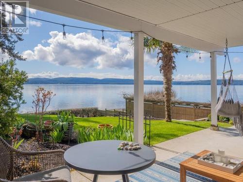 6948 Victoria Street, Powell River, BC - Outdoor With Body Of Water With Deck Patio Veranda With View