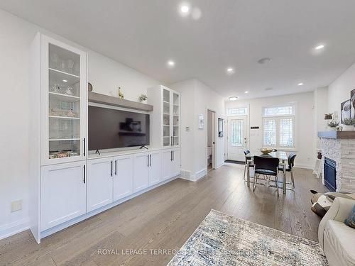 19 Johnston St, St. Catharines, ON - Indoor Photo Showing Living Room With Fireplace