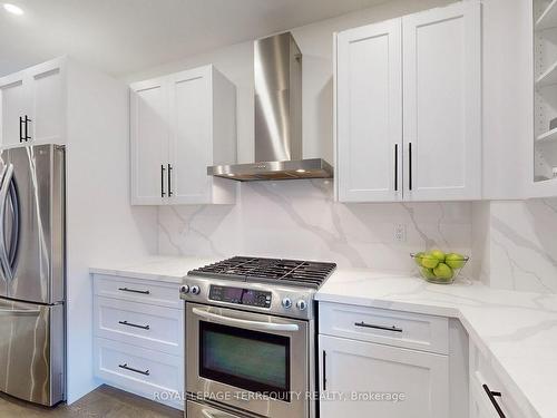 19 Johnston St, St. Catharines, ON - Indoor Photo Showing Kitchen With Stainless Steel Kitchen With Upgraded Kitchen