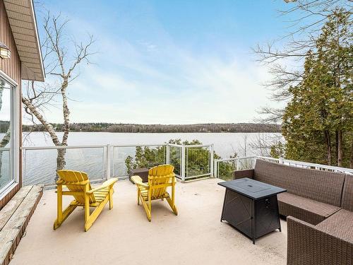 Patio - 315 Ch. Narrows, Stanstead - Canton, QC - Outdoor With Body Of Water With View