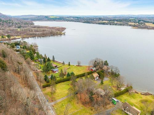 Aerial photo - 315 Ch. Narrows, Stanstead - Canton, QC - Outdoor With Body Of Water With View