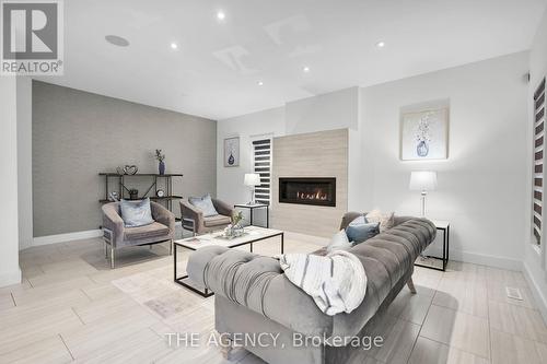 1157 Eagletrace Drive, London, ON - Indoor Photo Showing Living Room With Fireplace