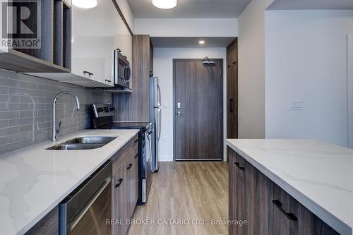 2306 - 49 Walnut Street S, Hamilton, ON - Indoor Photo Showing Kitchen With Double Sink