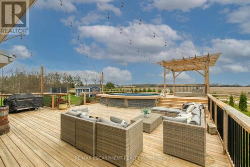 1424 Concession 6 Woodhouse, Norfolk, ON - Outdoor With Deck Patio Veranda With View