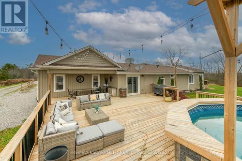 1424 Concession 6 Woodhouse, Norfolk, ON - Outdoor With In Ground Pool With Deck Patio Veranda With Exterior