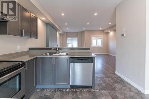 63 Crossings Way, Hamilton, ON - Indoor Photo Showing Kitchen With Double Sink