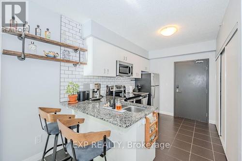 801 - 53 Arthur Street S, Guelph, ON - Indoor Photo Showing Kitchen With Double Sink With Upgraded Kitchen