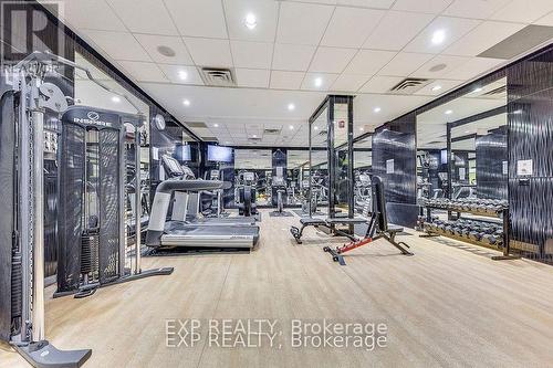 2906 - 310 Burnhamthorpe Road, Mississauga, ON - Indoor Photo Showing Gym Room