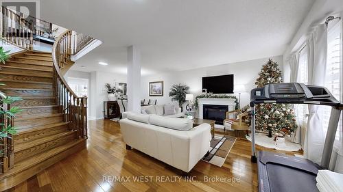 10 Via Cassia Drive, Toronto, ON - Indoor Photo Showing Living Room With Fireplace