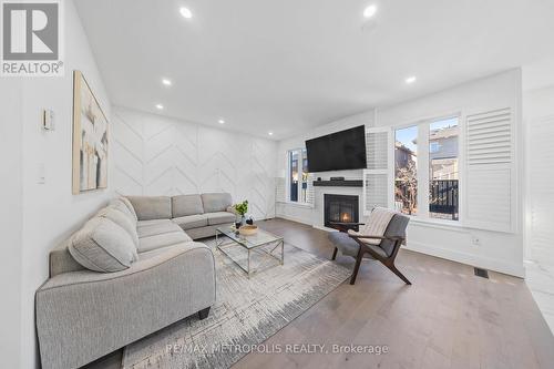 37 Geddington Crescent, Markham, ON - Indoor Photo Showing Living Room With Fireplace