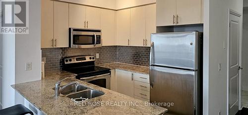 1215 - 520 Steeles Avenue W, Vaughan, ON - Indoor Photo Showing Kitchen With Stainless Steel Kitchen With Double Sink With Upgraded Kitchen