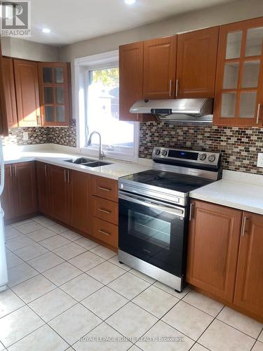 806 Brimorton Drive, Toronto, ON - Indoor Photo Showing Kitchen With Double Sink