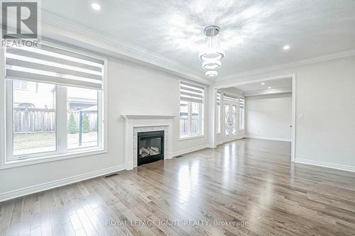 36 Lewis Avenue, Bradford West Gwillimbury, ON - Indoor Photo Showing Living Room With Fireplace