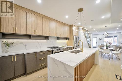 770 Pape Avenue, Toronto, ON - Indoor Photo Showing Kitchen With Double Sink With Upgraded Kitchen