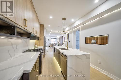 770 Pape Avenue, Toronto, ON - Indoor Photo Showing Kitchen With Double Sink With Upgraded Kitchen