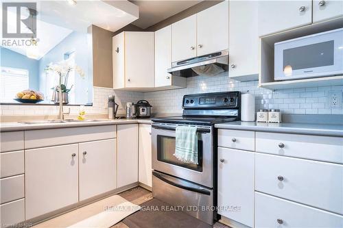 3829 Northwood Drive, Niagara Falls (Mt. Carmel), ON - Indoor Photo Showing Kitchen With Stainless Steel Kitchen With Double Sink