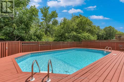 500 Weston Crescent, Kingston (East Gardiners Rd), ON - Outdoor With Above Ground Pool With Deck Patio Veranda With Backyard