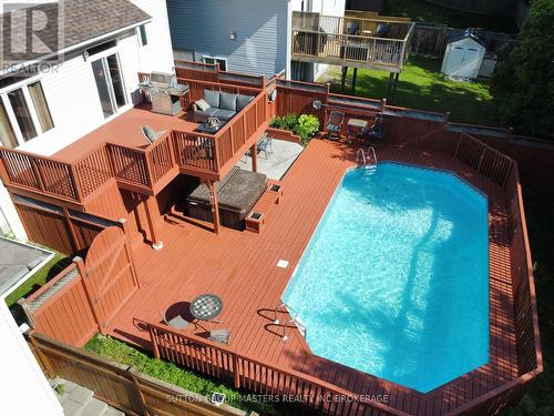 500 Weston Crescent, Kingston (East Gardiners Rd), ON - Outdoor With Above Ground Pool With Deck Patio Veranda With Exterior