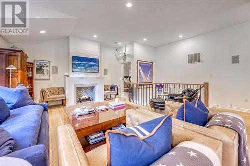 10216 Parkside Crescent, Grand Bend, ON - Indoor Photo Showing Living Room With Fireplace