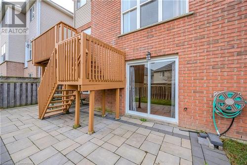 View of patio / terrace - 584 Winterburg Walk, Waterloo, ON - Outdoor With Exterior