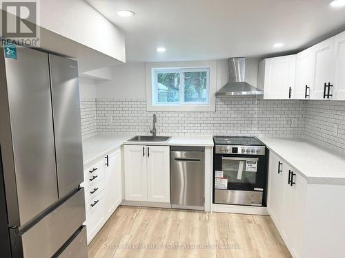 Bsmt - 67 East 44Th Street, Hamilton, ON - Indoor Photo Showing Kitchen With Stainless Steel Kitchen With Upgraded Kitchen