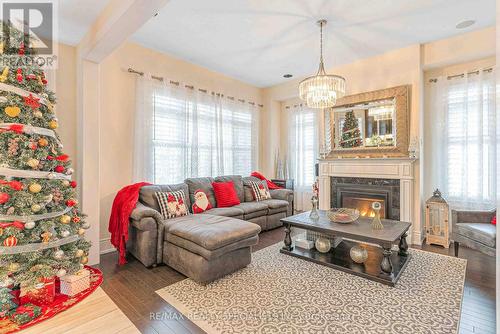 30 Trail Rider Drive, Brampton, ON - Indoor Photo Showing Living Room With Fireplace