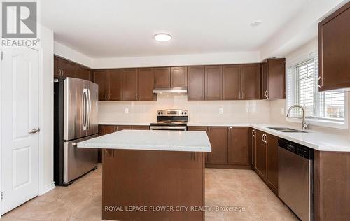 16 Quillberry Close, Brampton, ON - Indoor Photo Showing Kitchen With Double Sink With Upgraded Kitchen