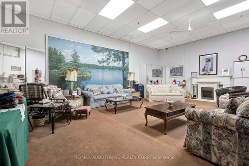 202 - 1389 White Oaks Boulevard, Oakville, ON - Indoor Photo Showing Living Room With Fireplace