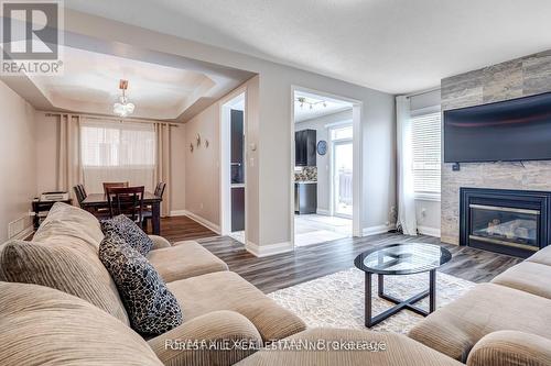 113 Destino Crescent, Vaughan, ON - Indoor Photo Showing Living Room With Fireplace