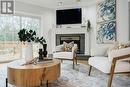 96 Main Street S, Brampton, ON  - Indoor Photo Showing Living Room With Fireplace 