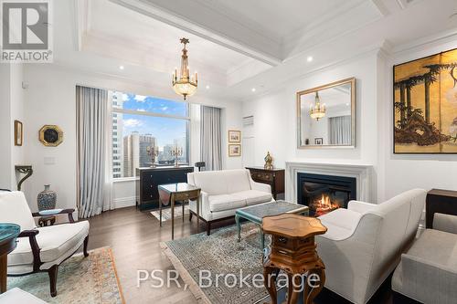 3604 - 311 Bay Street, Toronto, ON - Indoor Photo Showing Living Room With Fireplace