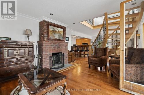 11825 Lakeshore Road, Wainfleet, ON - Indoor Photo Showing Living Room With Fireplace